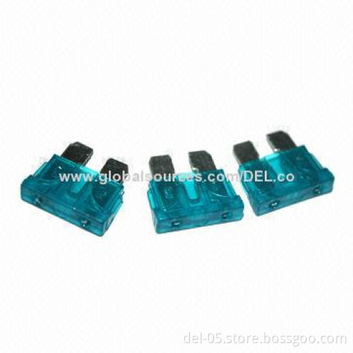 Plug-in Automotive Fuses with 2, 3, 4, 5, 7.5, 10, 15, 20, 25, 30, 35 and 40A Current